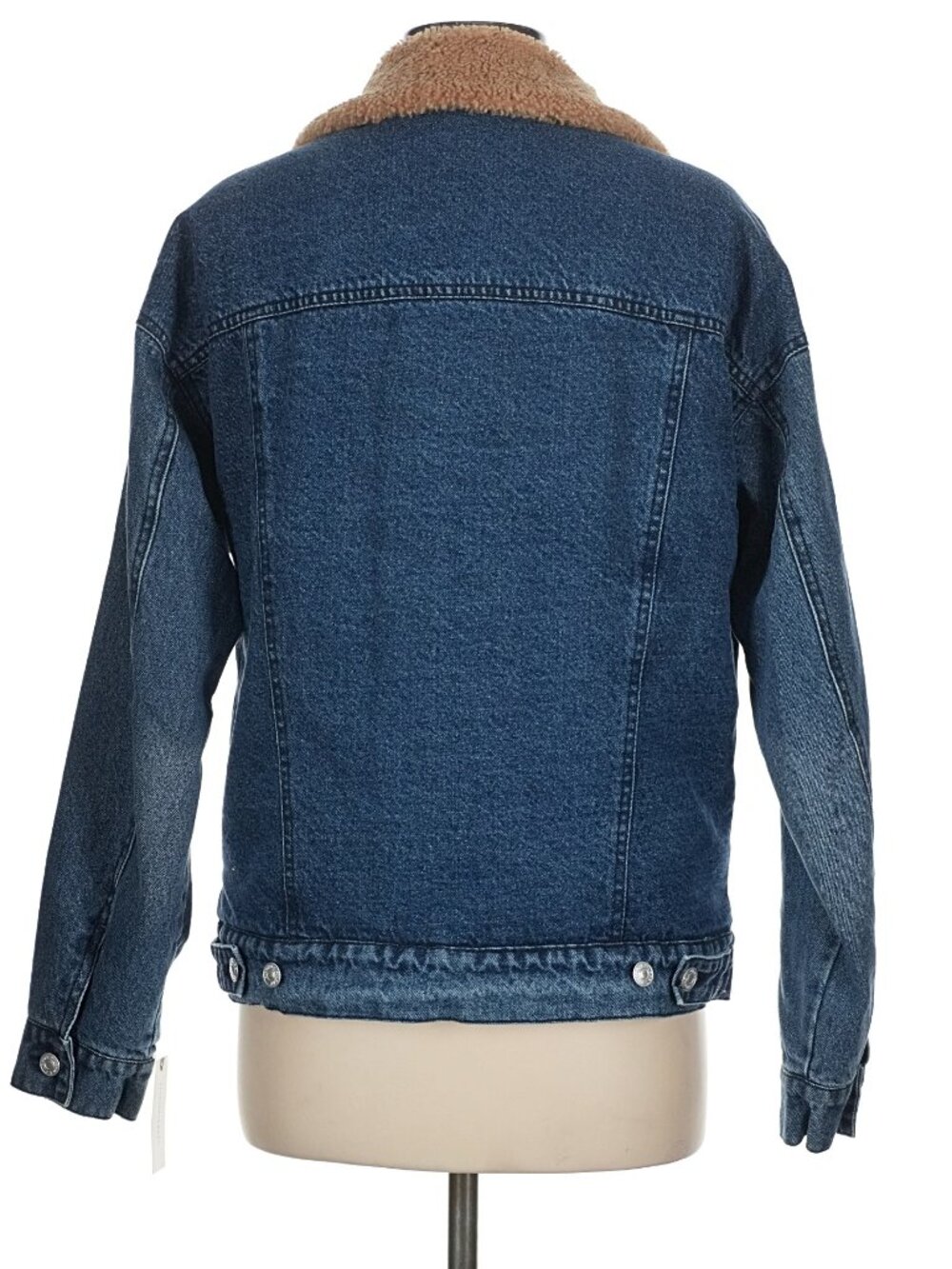 Anthropologie Pilcro Sherpa-Trimmed Denim Jacket Size S $148 NWOT - Picture 4 of 14